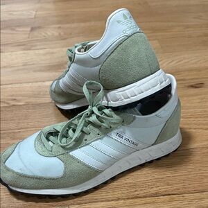 Adidas TRX Sneakers in Light Green and White